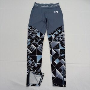 Kari Traa Vilde Womens Small Leggings Ankle Zip Training Yoga Pants Athletic‎